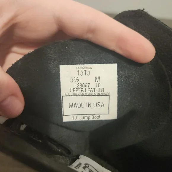 10" Corcoran Jump Boots Military Leather Combat Boots - Picture 4 of 7